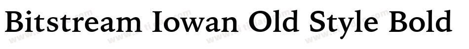 Bitstream Iowan Old Style Bold Italic BT字体转换